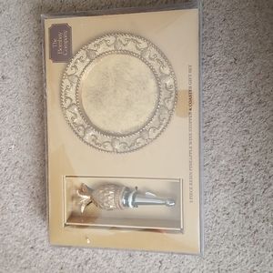 Wine stopper and coaster gift set